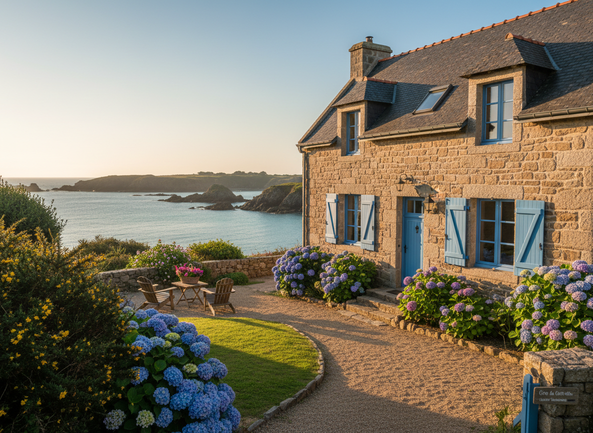 Maison bretonne en pierre pour location saisonnière sur la Côte d'Émeraude